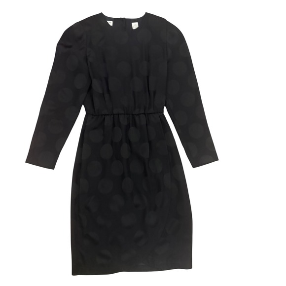 Liz Claiborne Dresses & Skirts - Liz Claiborne vintage Black Polka dot tulip career dress sz 8